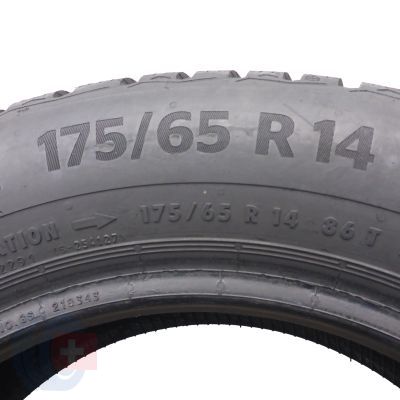 5. 2 x CONTINENTAL 175/65 R14 86T XL WinterContact TS870 Zima 2022 8,5mm Jak Nowe