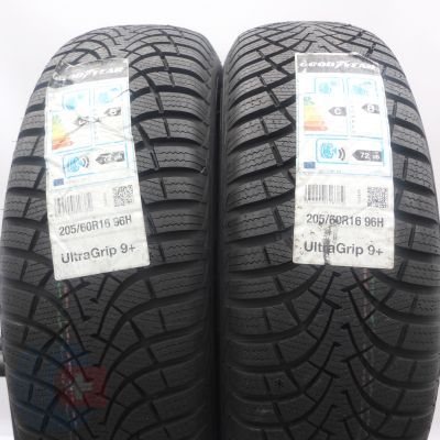 Opony 205/60 R16 2x GOODYEAR 96H XL UltraGrip 9+ Zimowe 2019 Jak Nowe Nieużywane