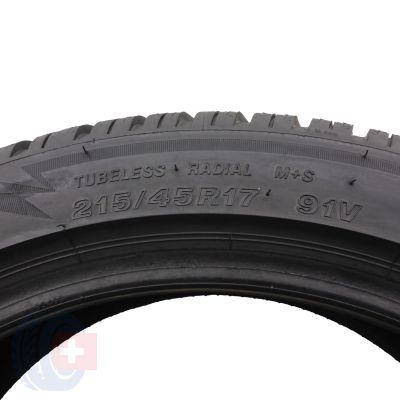 4. 1 x BRIDGESTONE 215/45 R17 91V XL Blizzak LM005 Zima 6mm 2022