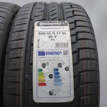 3. Opony 245/45 R17 2x CONTINENTAL 99Y XL PremiumContact 6 Letnie 2022 
