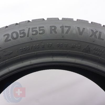 5. Opony 205/55 R17 2x CONTINENTAL 95V XL WinterContact Ts870P Zimowe 2024 8,2-8,5mm