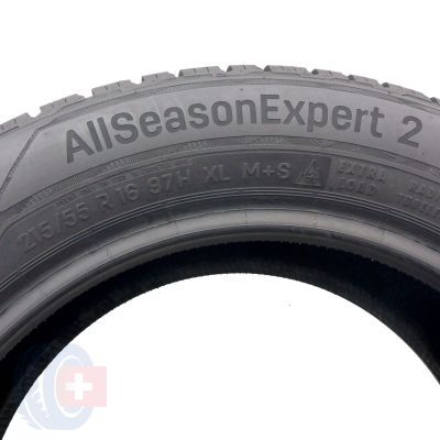 5. Opony 215/55 R16 2x UNIROYAL 97H XL AllSeasonExpert2 Wielosezonowe 2023 Jak Nowe 8,8mm