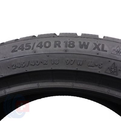 3. 1 x CONTINENTAL 245/40 R18 97W XL WinterContact TS870P Zima 2022 Jak Nowa 8mm