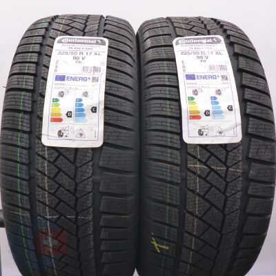 5. Opony 225/50 R17 4x CONTINENTAL 98V ContiWinterContact TS830P RunFlat Zimowe 2023 Jak Nowe Nieużywane