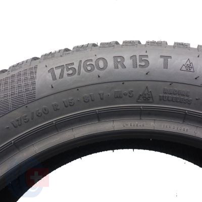 6. Opony 175/60 R15 2x CONTINENTAL 81T WinterContact TS 860 Zimowe 2020 Jak Nowe