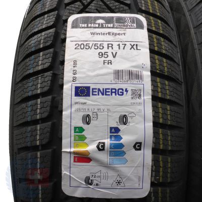 2. 2 x UNIROYAL 205/55 R17 95V XL WinterExpert Zima 2022 Jak Nowe