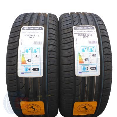 4. 4 x CONTINENTAL 205/50 R15 86V ContiPremiumContact 2 Lato 2020 Jak Nowe