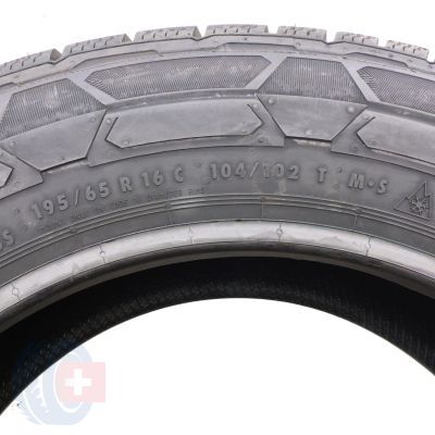 7. Opony 195/65 R16C 4x CONTINENTAL 104/102T VanContact Winter Zimowe 2021 Jak Nowe Nieużywane