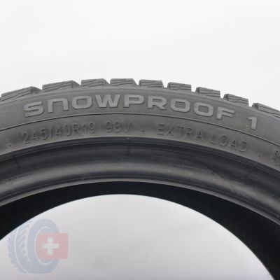 5. Opony 245/40 R19 2x NOKIAN 98V XL Snowproof 1 Zimowe 2024 6,5mm