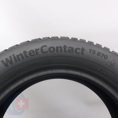 7. Opony 185/60 R15 2x CONTINENTAL 88T XL WinterContact TS870 Zimowe 2022 Jak Nowe 7,2mm