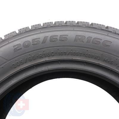 4. Opony 205/65 R16C 2x PIRELLI 107/105T Carrier Winter Zimowe 2023 9-9,3mm
