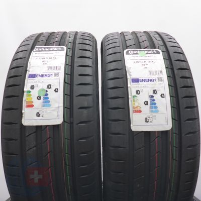 3. Opony 215/40 R18 4x CONTINENTAL 89Y XL PremiumContact7 Letnie 2024 Nieużywane