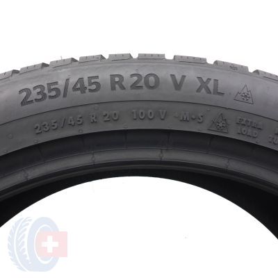 6. Opony 235/45 R20 2x CONTINENTAL100V XL WinterContact TS 870 P SEAL Zimowe 2022 7,5mm JAK NOWE
