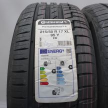 2. Opony 215/50 R17 2x CONTINENTAL 95Y XL PremiumContact 6 Letnie 2022 