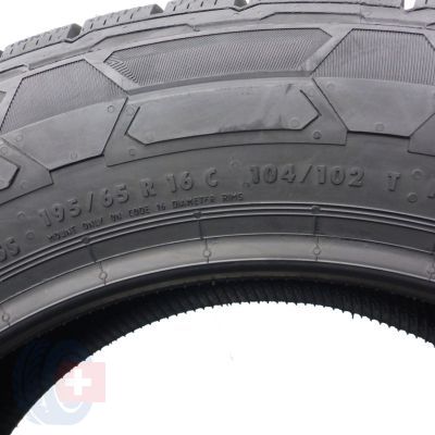 7. Opony 195/65 R16C 4x CONTINENTAL 104/102T VanContact Winter Zimowe 2022 Jak Nowe