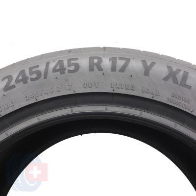 3. Opona 245/45 R17 1x CONTINENTAL 99Y XL Premium Contact 6 Letnia 2022 Jak Nowa 