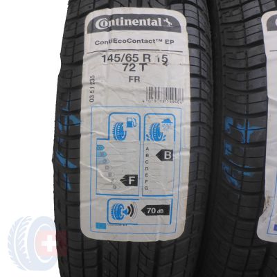 3. 2 x CONTINENTAL 145/65 R15 72T ContiEcoContact EP Lato 2017 NIEUŻYWANE 