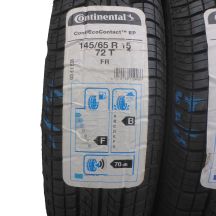 3. 2 x CONTINENTAL 145/65 R15 72T ContiEcoContact EP Lato 2017 NIEUŻYWANE 