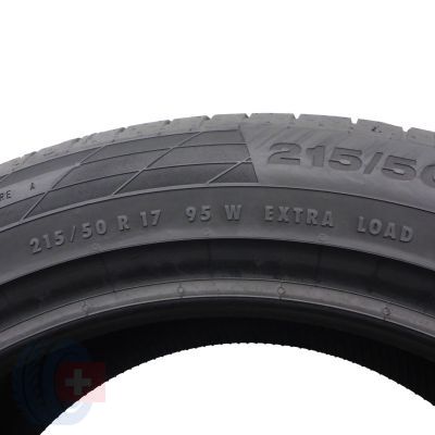 2. 1 x CONTINENTAL 215/50 R17 95W XL ContiSportContact 5 Lato 2021 Jak Nowa