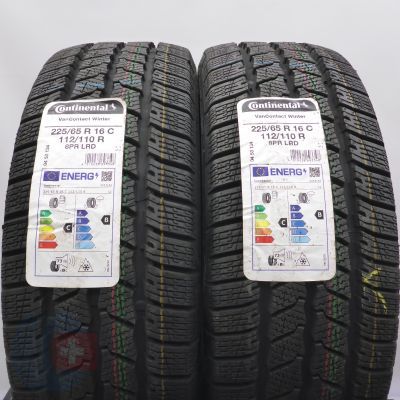 5. Opony 225/65 R16C 4x CONTINENTAL 112/110R VanContact Winter Zimowe 2022 Jak Nowe Nieużywane
