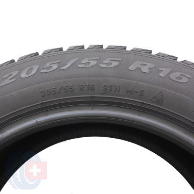 4. Opony 205/55 R16 2x PIRELLI 91H Winter Cinturato Zimowe 2019 8,8-9mm