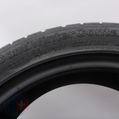 4. Opony 225/45 R18 2x CONTINENTAL 95V XL ContiWinterContact TS 790V  Zimowe 2013 Nieużywane