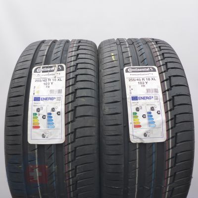 Opony 255/45 R18 2x CONTINENTAL 103Y XL PremiumContact6 Letnie 2022 Nieużywane