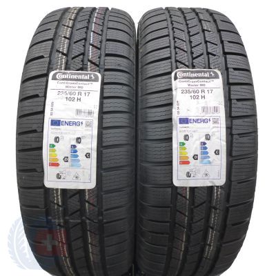 5. 4 x CONTINENTAL 235/60 R17 102H CrossContact Winter M0 2022 Zima Jak Nowe