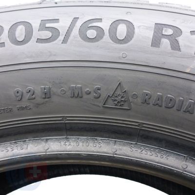 2. Opony 205/60 R16 2x BARUM 92H Polaris 5 zimowe 7,5-8mm 2021 Jak Nowe
