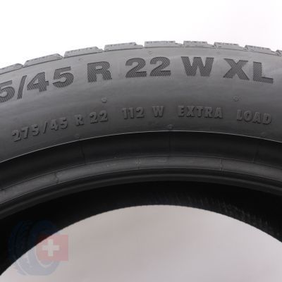 5. Opony 275/45 R22 2x CONTINENTAL 112W XL WinterContact TS850P SUV Zimowe 2023 Jak Nowe 8-8,2mm