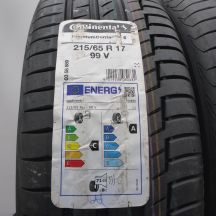 2. Opony 215/65 R17 2x CONTINENTAL 99V PremiumContact6 Letnie 2021 Nieużywane