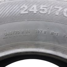 6. Opony 245/70 R16 4x BARUM 107H Bravuris 4x4 letnie M+S 2020 Jak Nowe