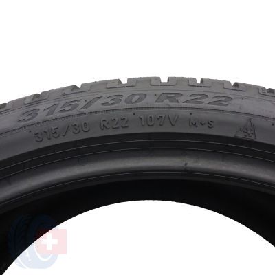6. Opony 315/30 R22 2x PIRELLI 107V XL Scorpion Winter Zimowe 2022 7mm