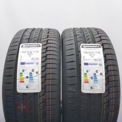 4. Opony 235/45 R17 4x CONTINENTAL 97Y XL PremiumContact6 Letnie 2021 Nieużywana