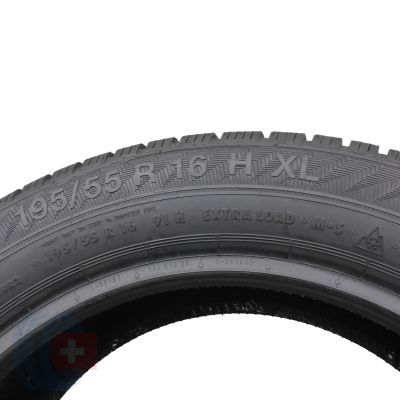 4. 1 x GISLAVED 195/55 R16 91H XL Euro Frost 6 Zima 2023 8,5mm Jak Nowa