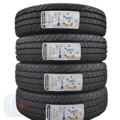 4 x CONTINENTAL 195/80 R14C 106/104Q ContiVanContact 100 Lato 2023 Jak Nowe