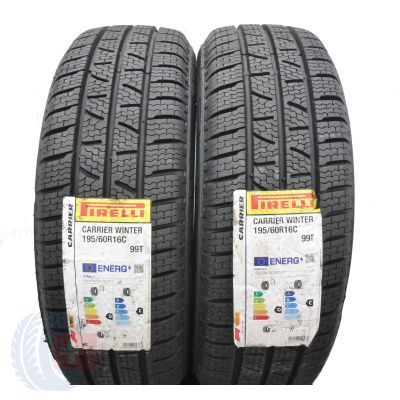Opony 195/60 R16C 2x PIRELLI 99/97T Carrier Winter Zimowe 2021 Jak Nowe