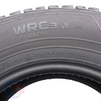 6. Opony 215/75 R16C 2x NOKIAN 116/114S WRC3 Zimowe 2017 7,8-8mm
