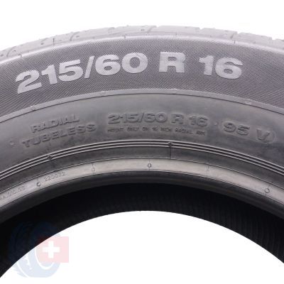 5. Opony 215/60 R16 2x CONTINENTAL 95V ContiPremiumContact 2 Seal letnie 2022 Jak Nowe