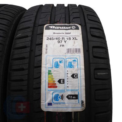 2. 2 x BARUM 245/40 R18 97Y XL Bravuris 3 HM Lato 2018 Jak Nowe