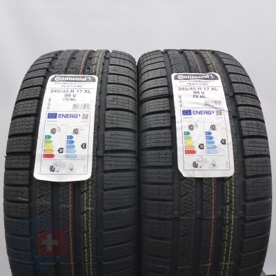 Opony 245/45 R17 2x CONTINENTAL 99V XL ContiWinterContact TS810 S M0 Zimowe 2022 
