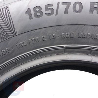 6. Opony 185/70 R14 2x CONTINENTAL 88H ContiPremiumContact 5 Letnie 2022 Jak Nowe
