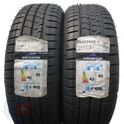 2 x VREDESTEIN 215/70 R15 98T Quatrac 5 Wielosezon 2018  2 x VREDESTEIN 215/70 R15 98T Quatrac 5 Wielosezon 2018