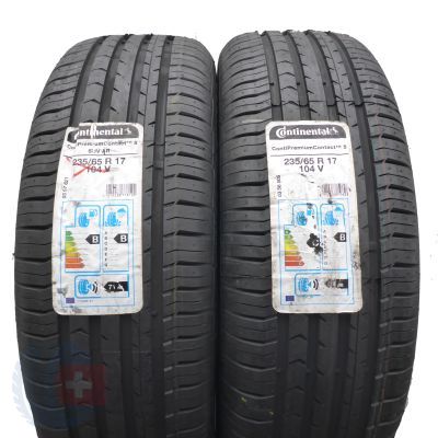 3. Opony 235/65 R17 4x CONTINENTAL 104V ContiPremiumContact 5 Letnie 2019/20 Jak Nowe 