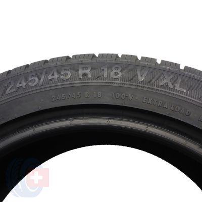 6. 4 x GISLAVED 245/45 R18 100V XL Euro Frost 6 Zima 7,2-8,2mm 2022 Jak Nowe