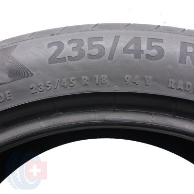 5. 4 x CONTINENTAL 235/45 R18 94V PremiumContact 6 Lato 2021 6-7mm