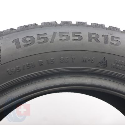 6. Opony 195/55 R15 2x CONTINENTAL 85T WinterContact TS860 Zimowe 2021 7,8-8mm