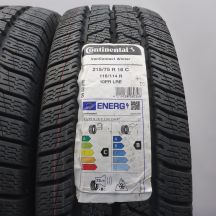 2. Opony 215/75/16C 4x Continental 116/114R VanContact Winter Zimowe 2024 Nieużywane