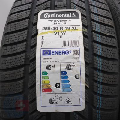 2. Opony 255/30 R19 2x CONTINENTAL 91W XL WinterContact TS870P Zimowe 2022 Nieużywane