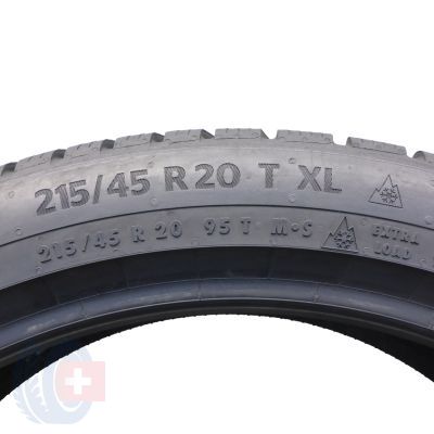 7. 4 x CONTINENTAL 215/45 R20 95T XL WinterContact TS870P Zima 2023 8,3-8,5mm Jak Nowe